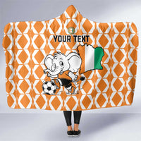 Custom Ivory Coast Football Hooded Blanket Go Champions