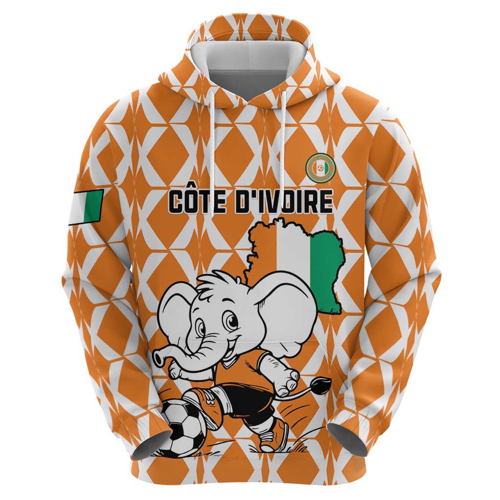 Custom Ivory Coast Football Hoodie Go Champions