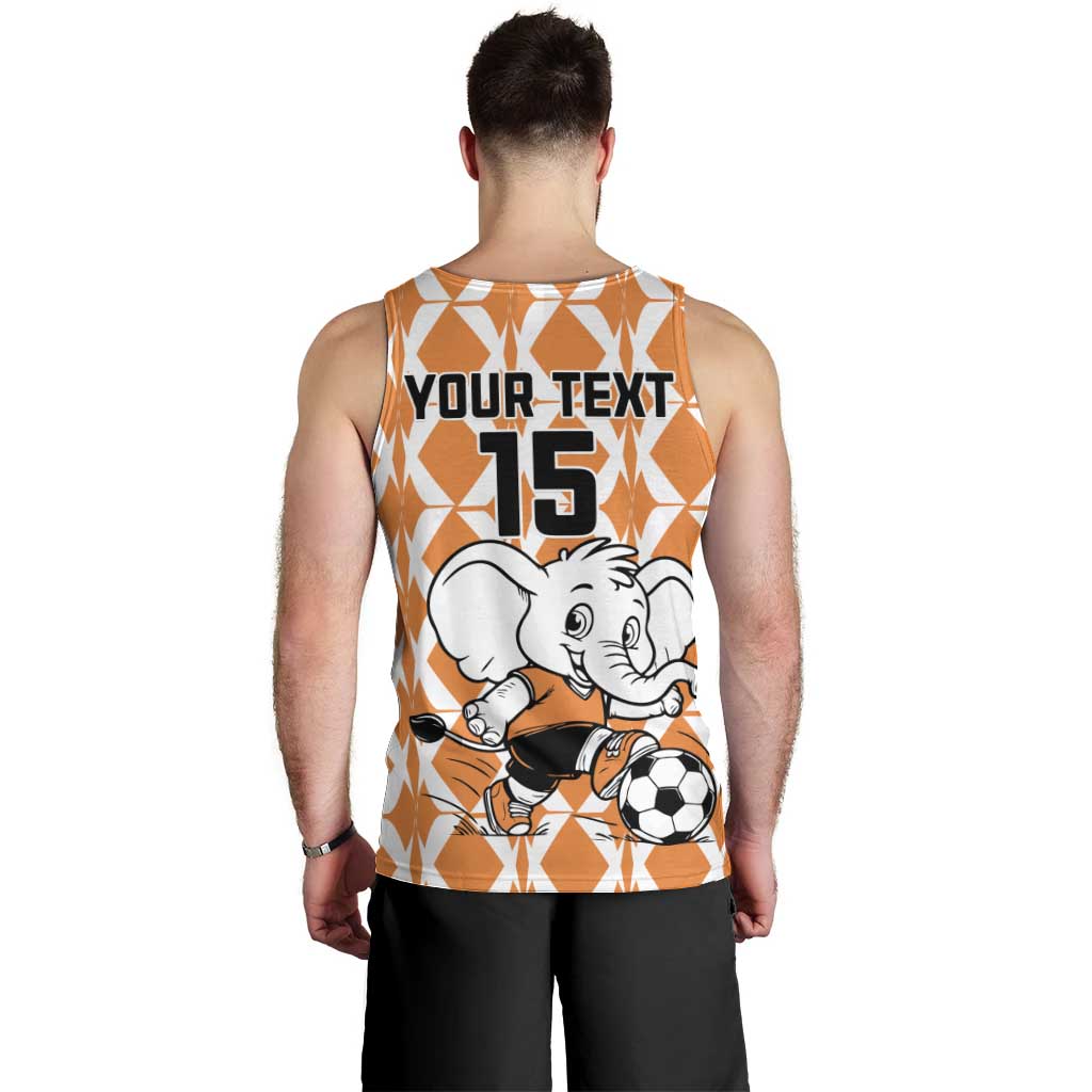 Custom Ivory Coast Football Men Tank Top Go Champions