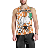 Custom Ivory Coast Football Men Tank Top Go Champions