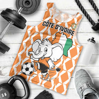 Custom Ivory Coast Football Men Tank Top Go Champions