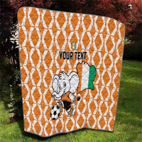 Custom Ivory Coast Football Quilt Go Champions
