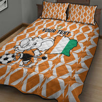 Custom Ivory Coast Football Quilt Bed Set Go Champions