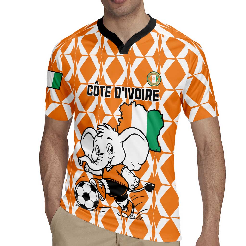 Custom Ivory Coast Football Rugby Jersey Go Champions