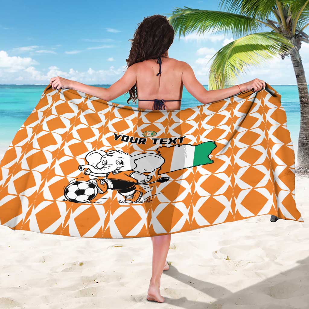 Custom Ivory Coast Football Sarong Go Champions