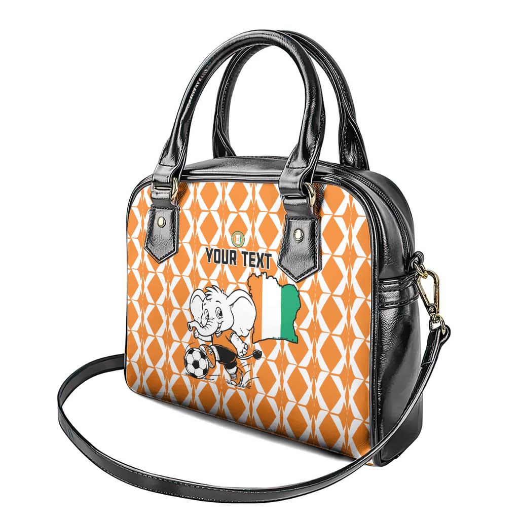 Custom Ivory Coast Football Shoulder Handbag Go Champions