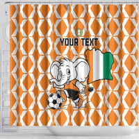 Custom Ivory Coast Football Shower Curtain Go Champions