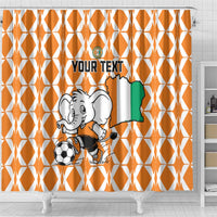 Custom Ivory Coast Football Shower Curtain Go Champions