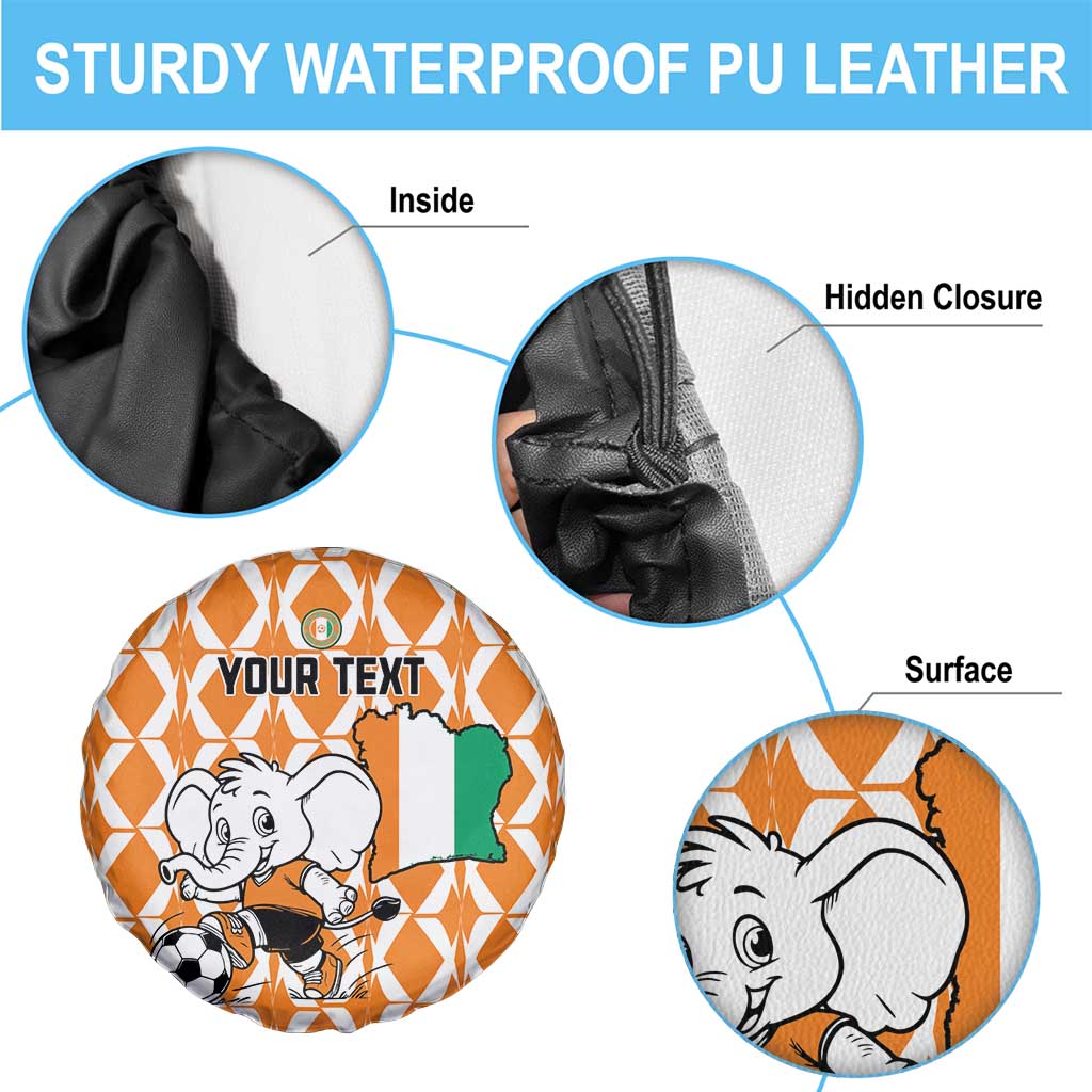 Custom Ivory Coast Football Spare Tire Cover Go Champions