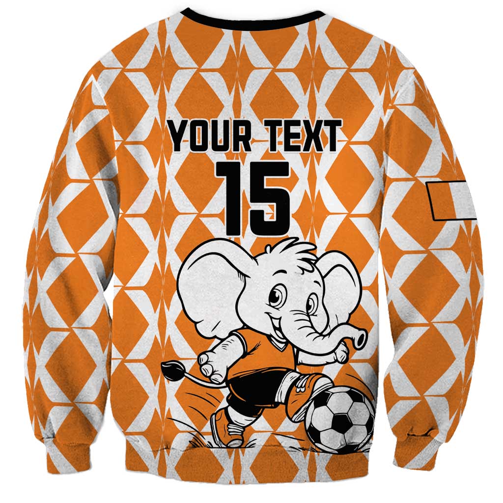 Custom Ivory Coast Football Sweatshirt Go Champions
