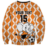 Custom Ivory Coast Football Sweatshirt Go Champions