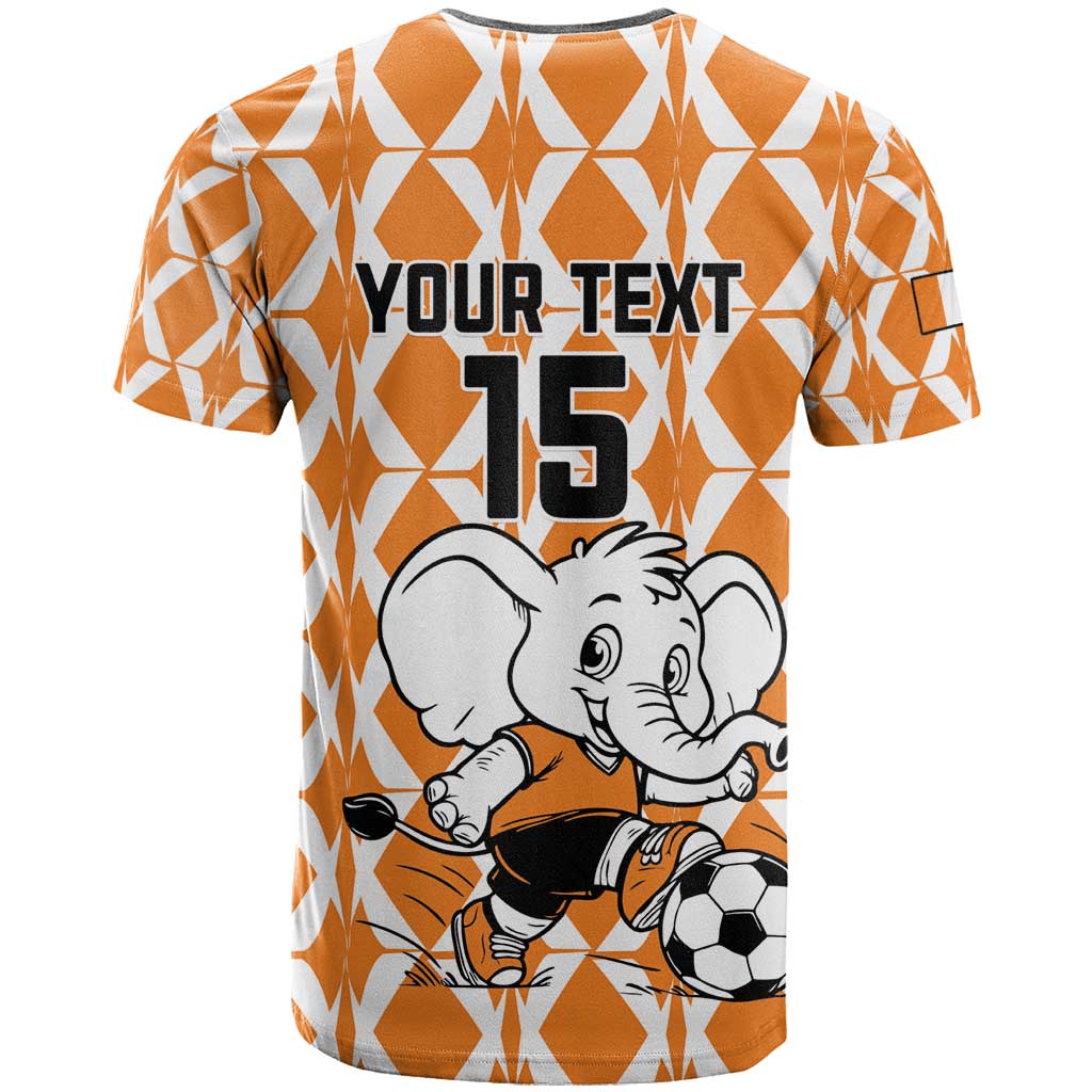 Custom Ivory Coast Football T Shirt Go Champions