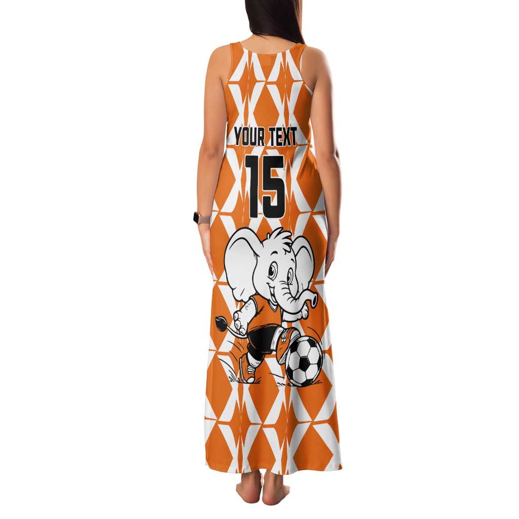 Custom Ivory Coast Football Tank Maxi Dress Go Champions