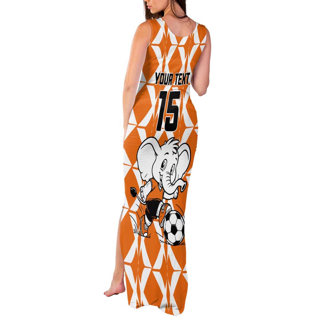 Custom Ivory Coast Football Tank Maxi Dress Go Champions