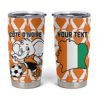 Custom Ivory Coast Football Tumbler Cup Go Champions