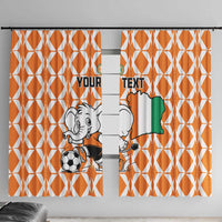 Custom Ivory Coast Football Window Curtain Go Champions