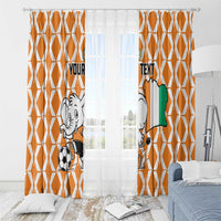 Custom Ivory Coast Football Window Curtain Go Champions