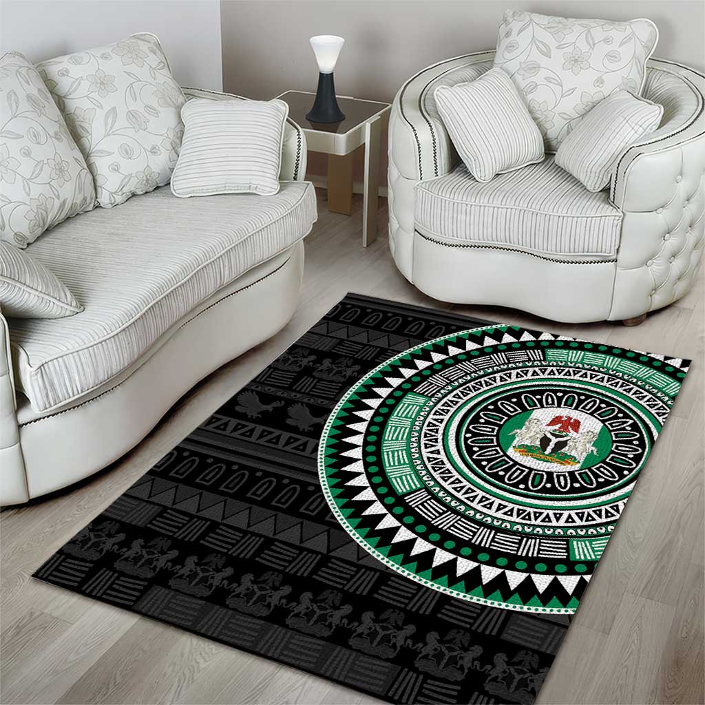 Nigeria Area Rug African Tribal Pattern