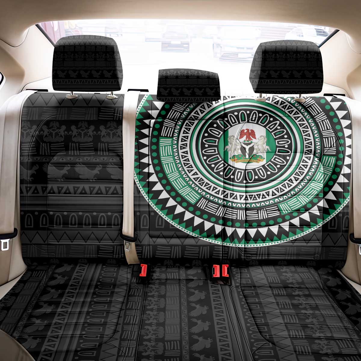 Nigeria Back Car Seat Cover African Tribal Pattern