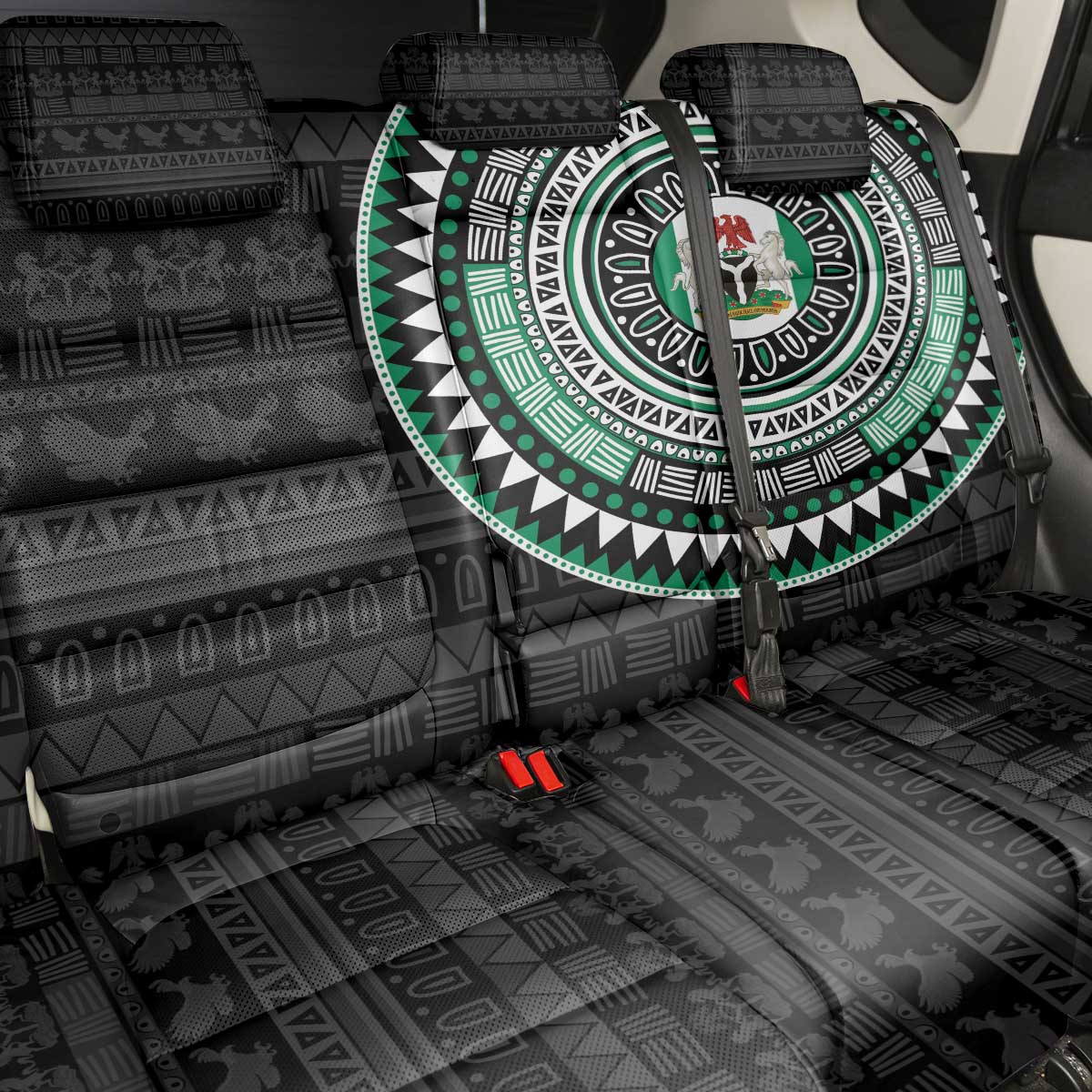 Nigeria Back Car Seat Cover African Tribal Pattern