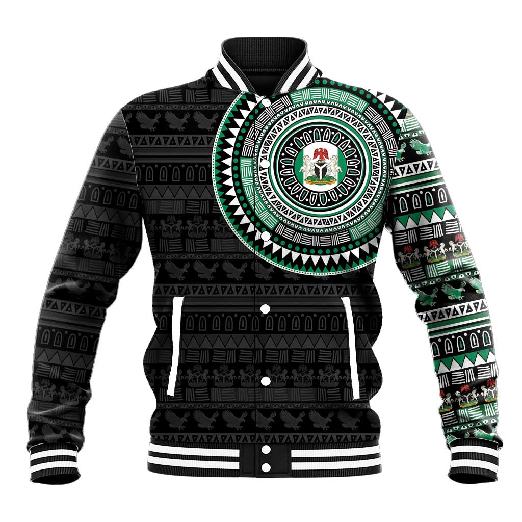Nigeria Baseball Jacket African Tribal Pattern