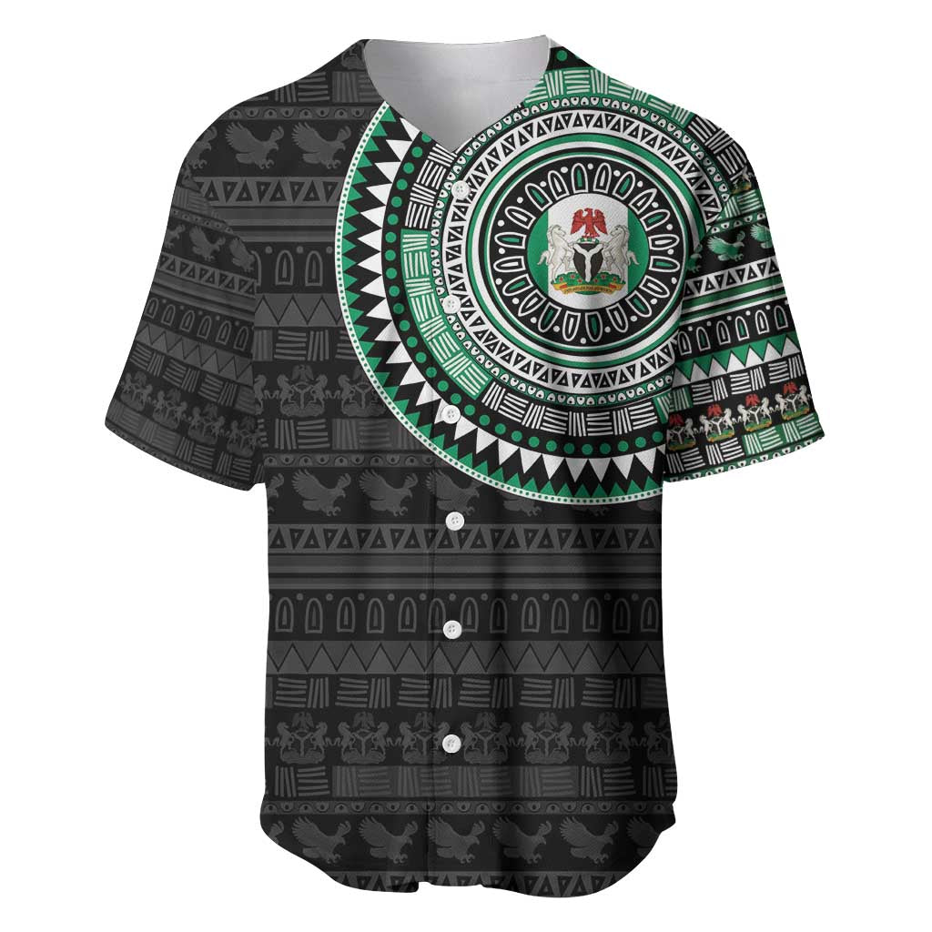 Nigeria Baseball Jersey African Tribal Pattern