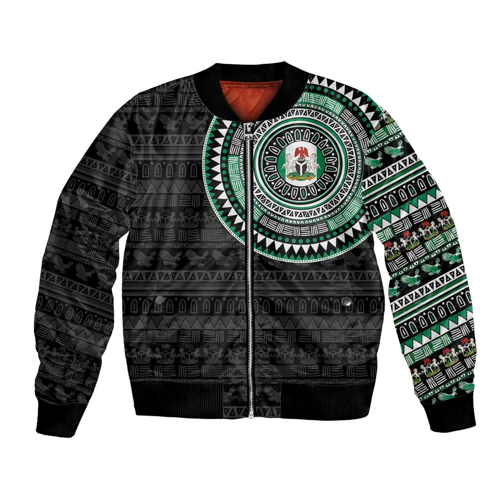 Nigeria Bomber Jacket African Tribal Pattern