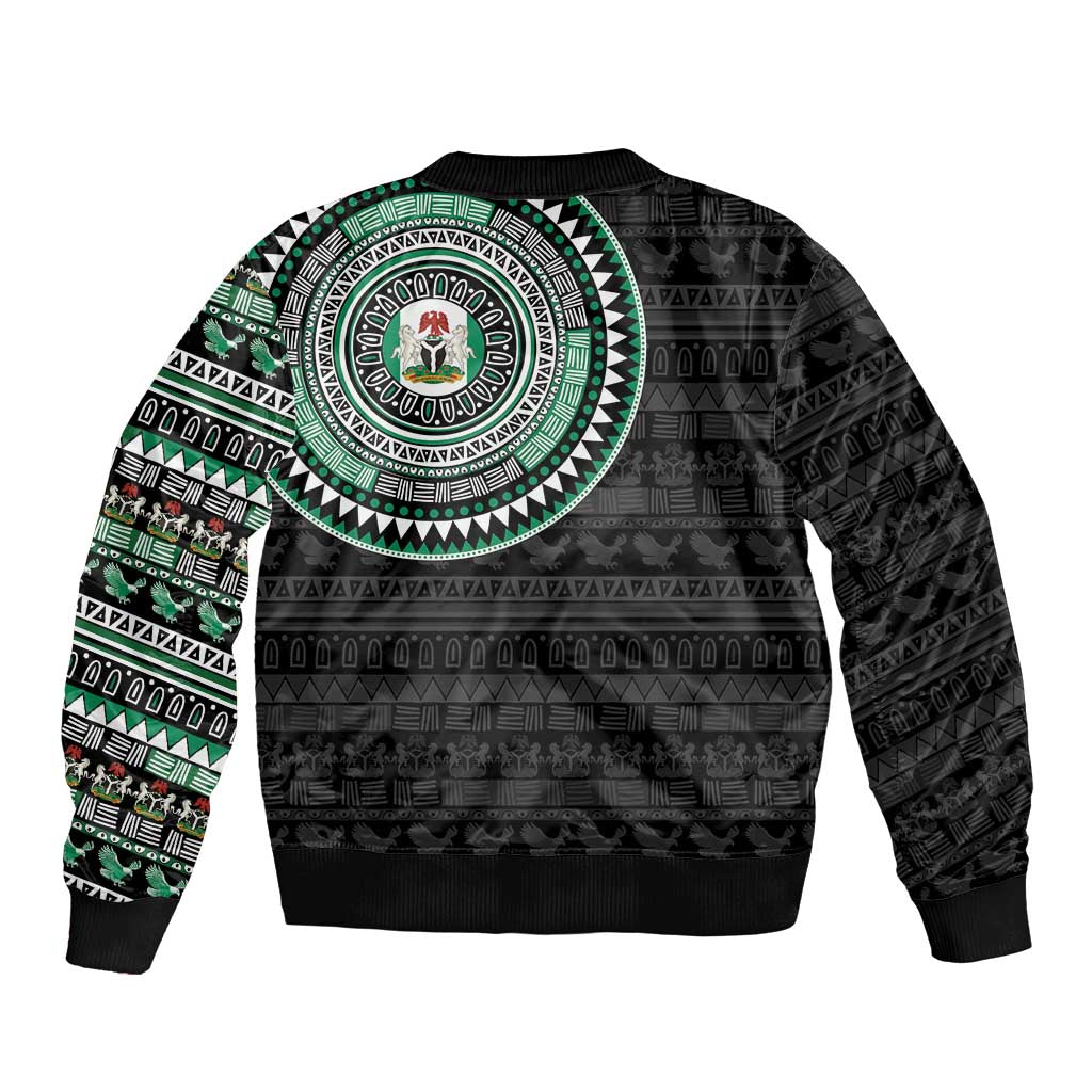 Nigeria Bomber Jacket African Tribal Pattern