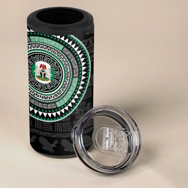 Afro-Jamaicans Custom 4 in 1 Can Cooler Tumbler Reggae Boyz With Traditional Pattern LT9