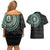 Nigeria Couples Matching Off Shoulder Short Dress and Hawaiian Shirt African Tribal Pattern