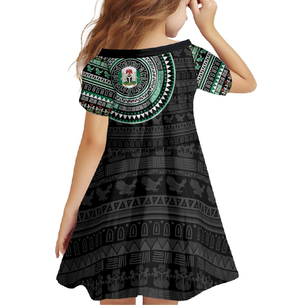 Nigeria Family Matching Off Shoulder Maxi Dress and Hawaiian Shirt African Tribal Pattern