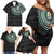 Nigeria Family Matching Off Shoulder Short Dress and Hawaiian Shirt African Tribal Pattern