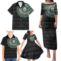 Nigeria Family Matching Puletasi and Hawaiian Shirt African Tribal Pattern