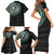 Nigeria Family Matching Short Sleeve Bodycon Dress and Hawaiian Shirt African Tribal Pattern