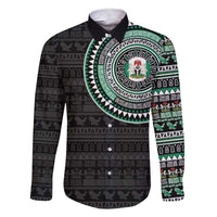 Nigeria Family Matching Short Sleeve Bodycon Dress and Hawaiian Shirt African Tribal Pattern