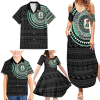 Nigeria Family Matching Summer Maxi Dress and Hawaiian Shirt African Tribal Pattern