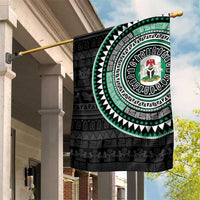 Nigeria Garden Flag African Tribal Pattern