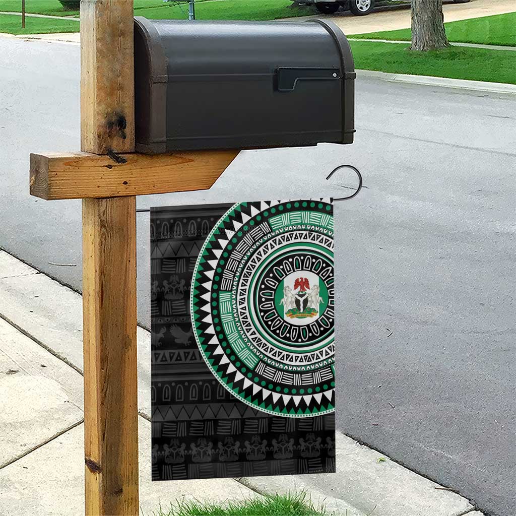 Nigeria Garden Flag African Tribal Pattern