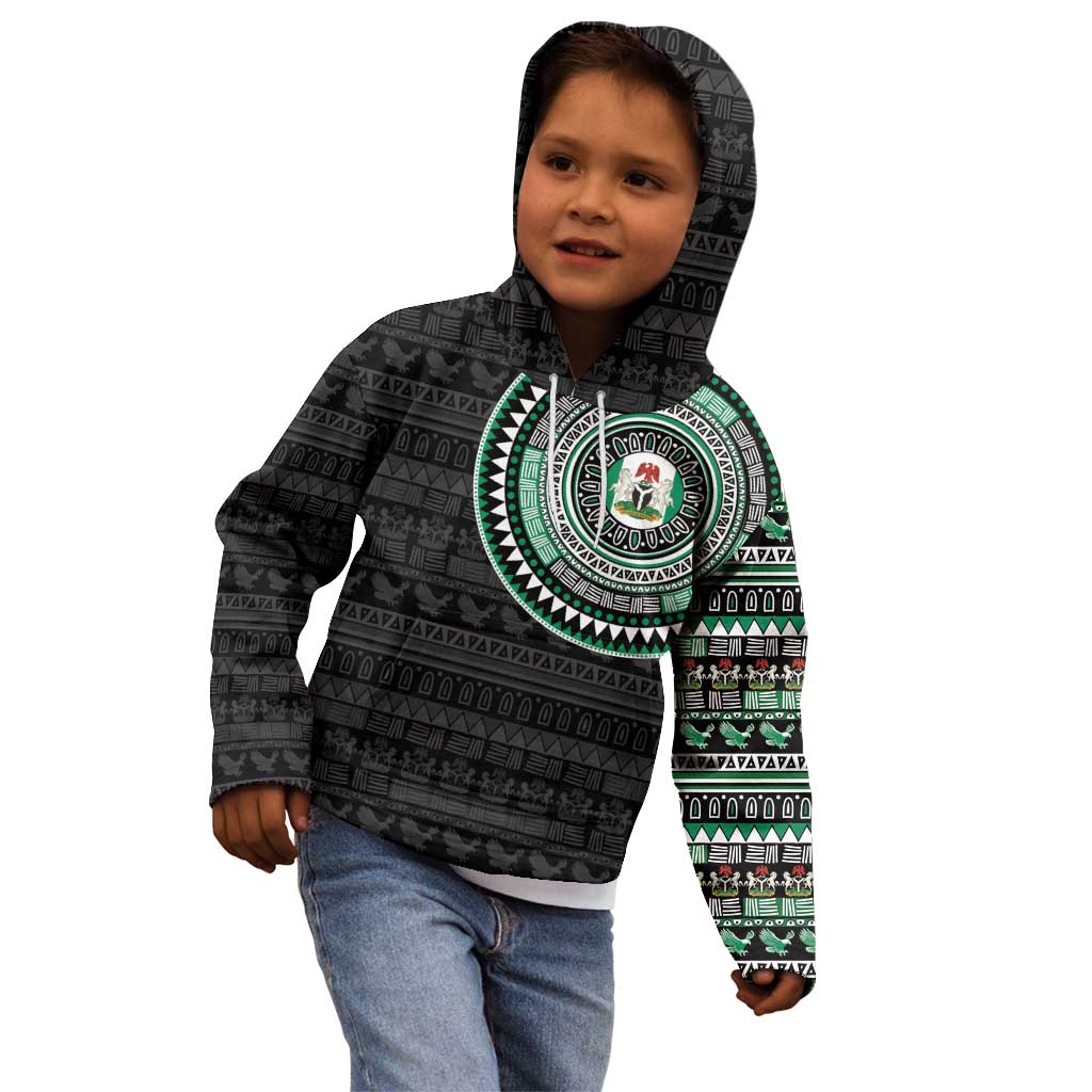 Nigeria Kid Hoodie African Tribal Pattern
