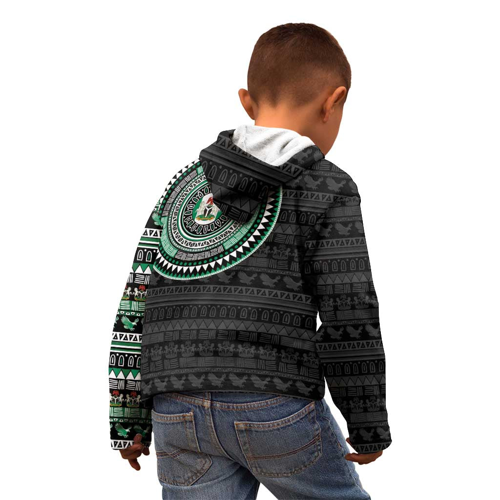 Nigeria Kid Hoodie African Tribal Pattern