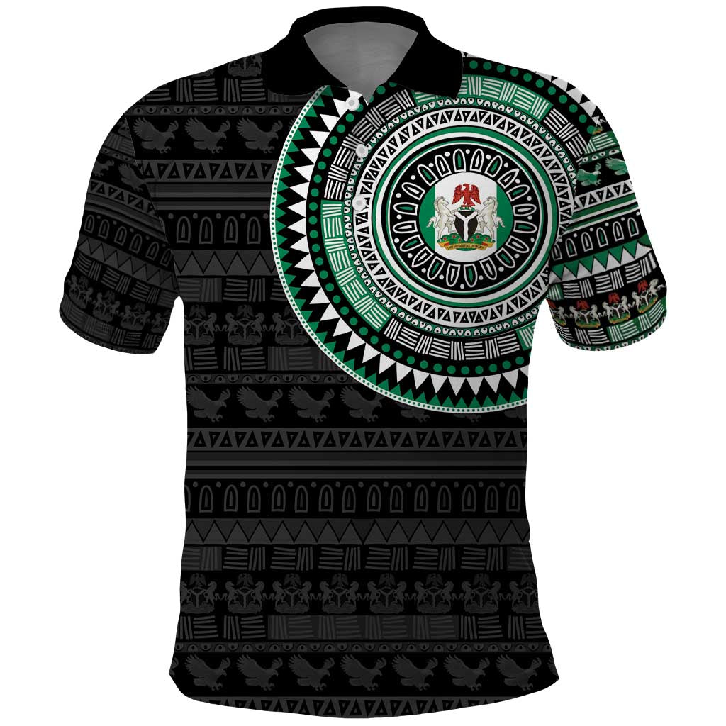 Nigeria Polo Shirt African Tribal Pattern