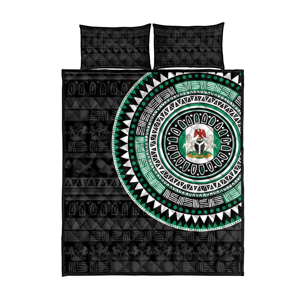 Nigeria Quilt Bed Set African Tribal Pattern