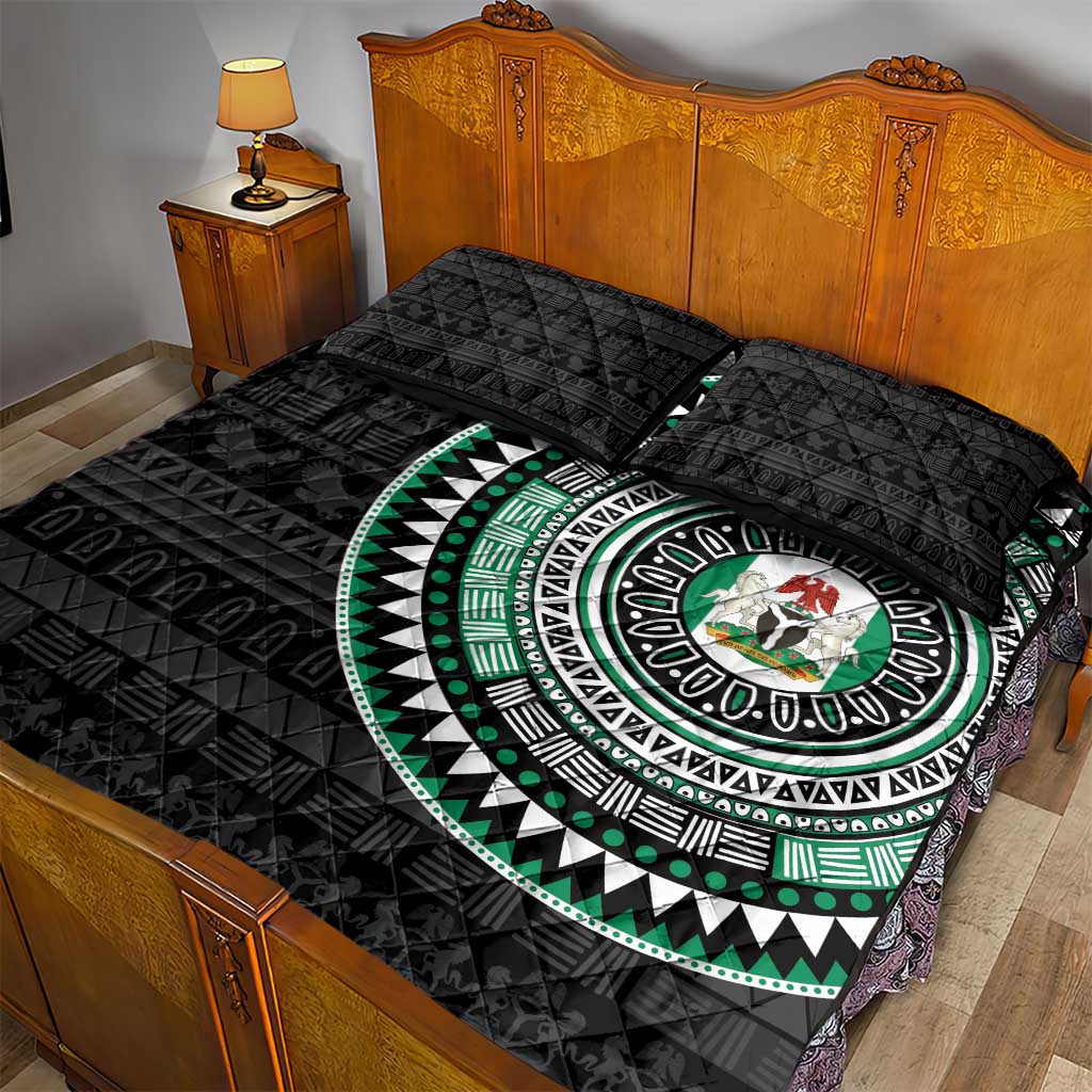Nigeria Quilt Bed Set African Tribal Pattern