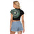 Nigeria Raglan Cropped T Shirt African Tribal Pattern