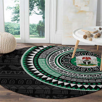 Nigeria Round Carpet African Tribal Pattern