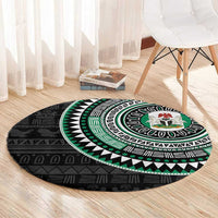 Nigeria Round Carpet African Tribal Pattern