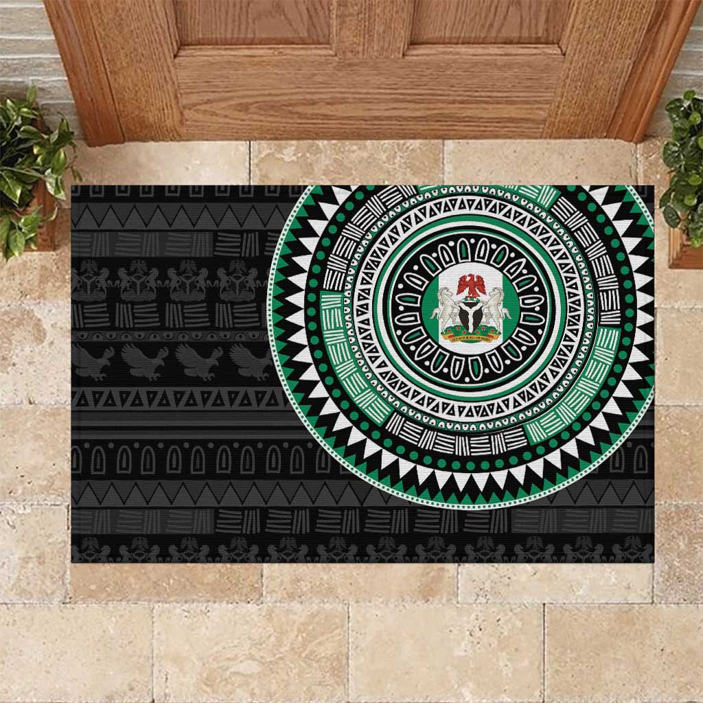 Nigeria Rubber Doormat African Tribal Pattern