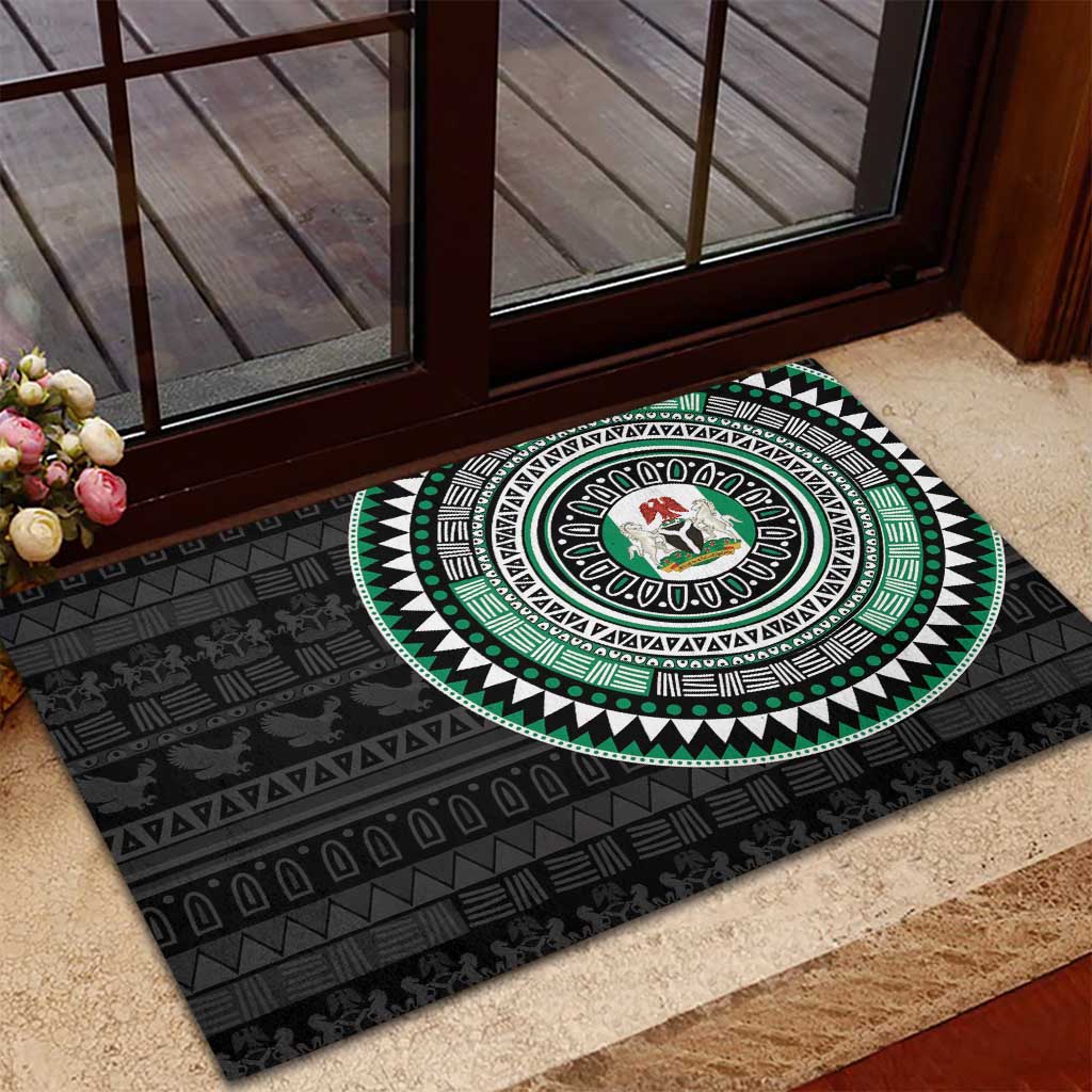 Nigeria Rubber Doormat African Tribal Pattern