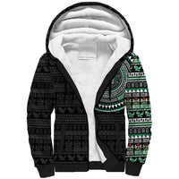 Nigeria Sherpa Hoodie African Tribal Pattern