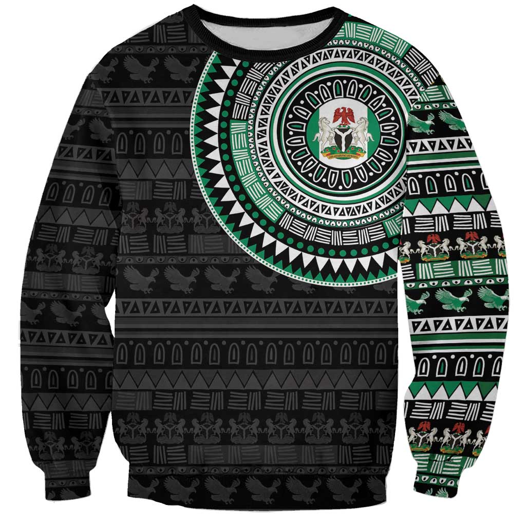Nigeria Sweatshirt African Tribal Pattern